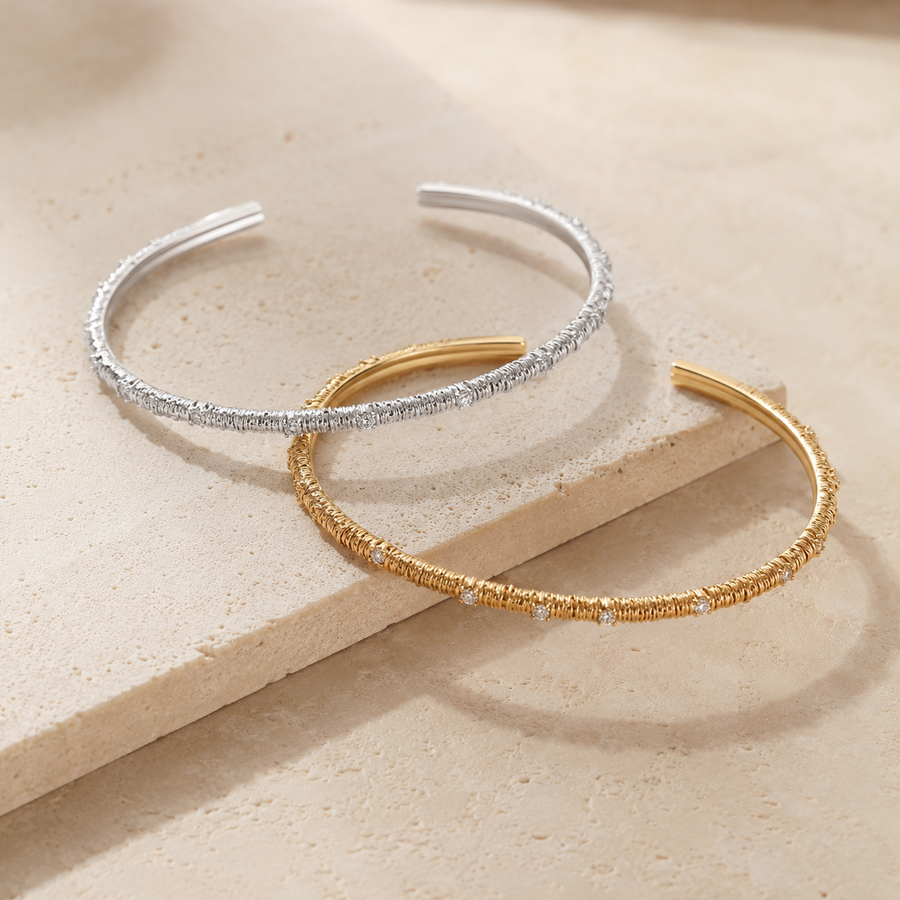 Dreamweave Textured Open Cuff