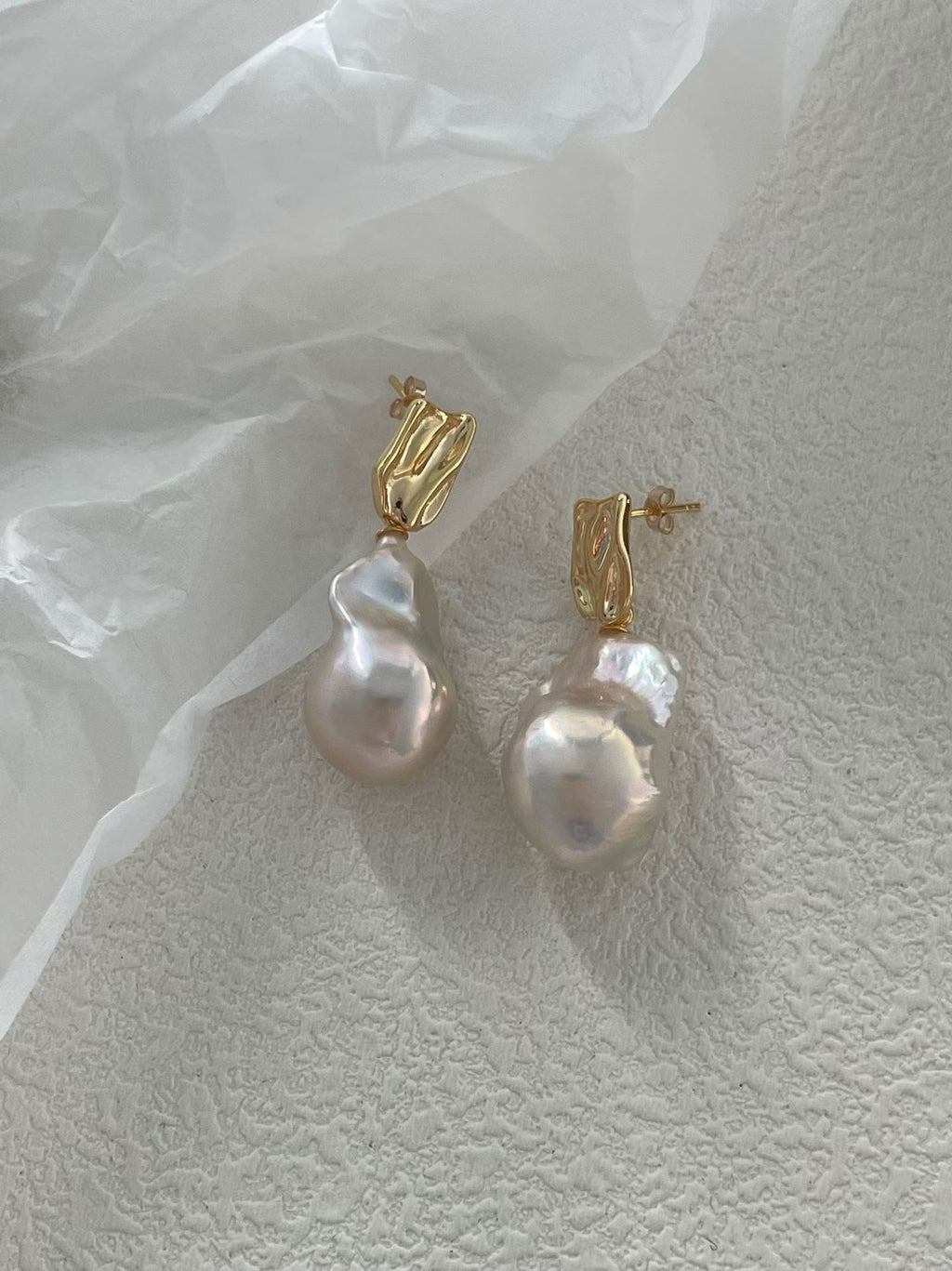 Baroque Oversized Hoop Earrings