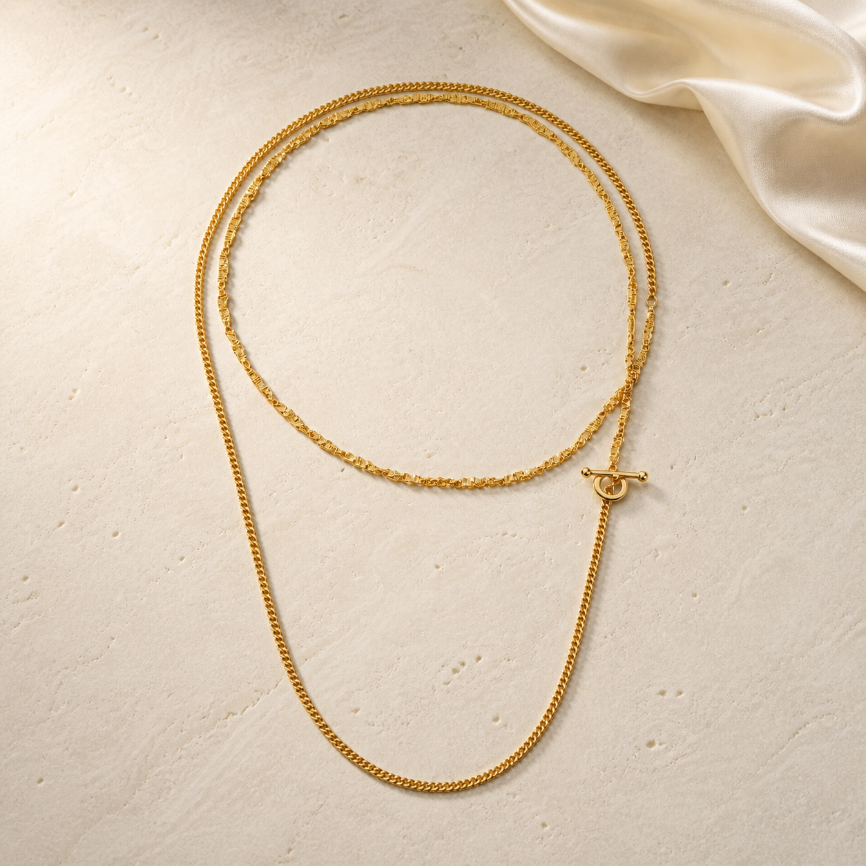 Imperfect Bloom OT Long Necklace – Lyastone Jewellery
