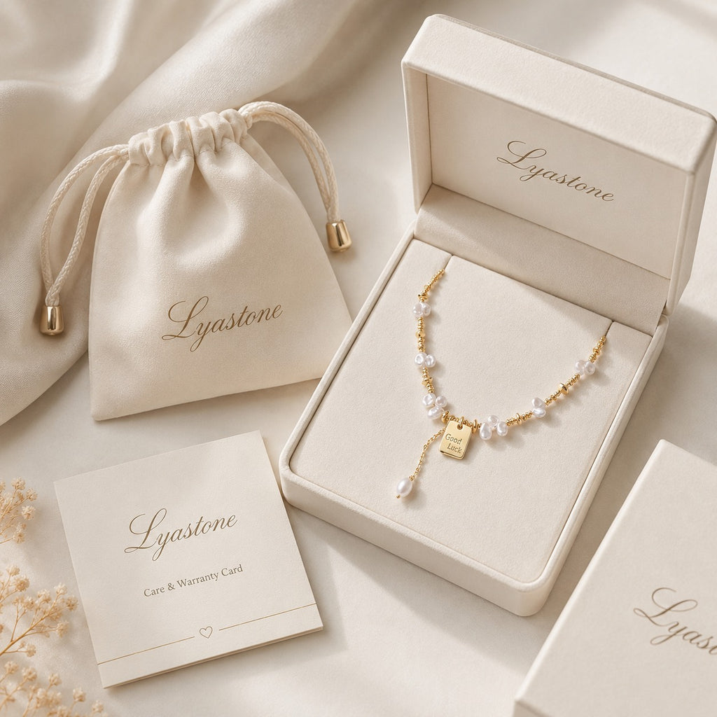 Gift packaging for Good Luck Baroque Pearl Necklace