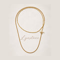 Imperfect Bloom OT Long Necklace in 24K gold plated copper by Lyastone