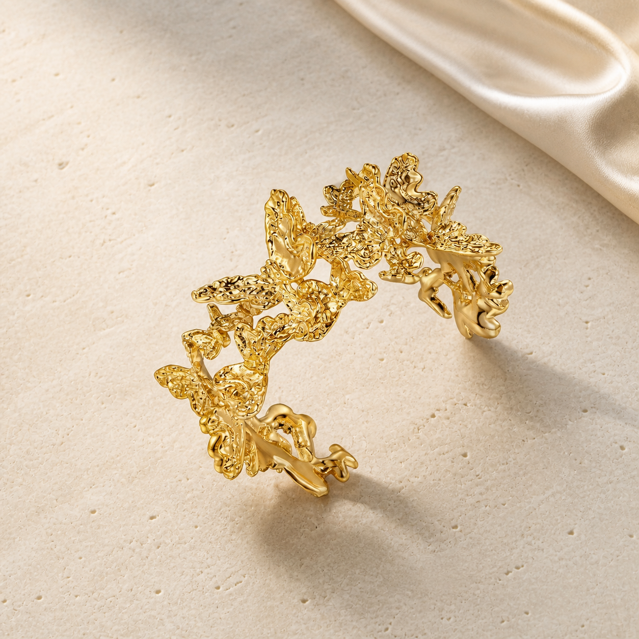 Multi-Butterfly Textured Bracelet – Lyastone Jewellery