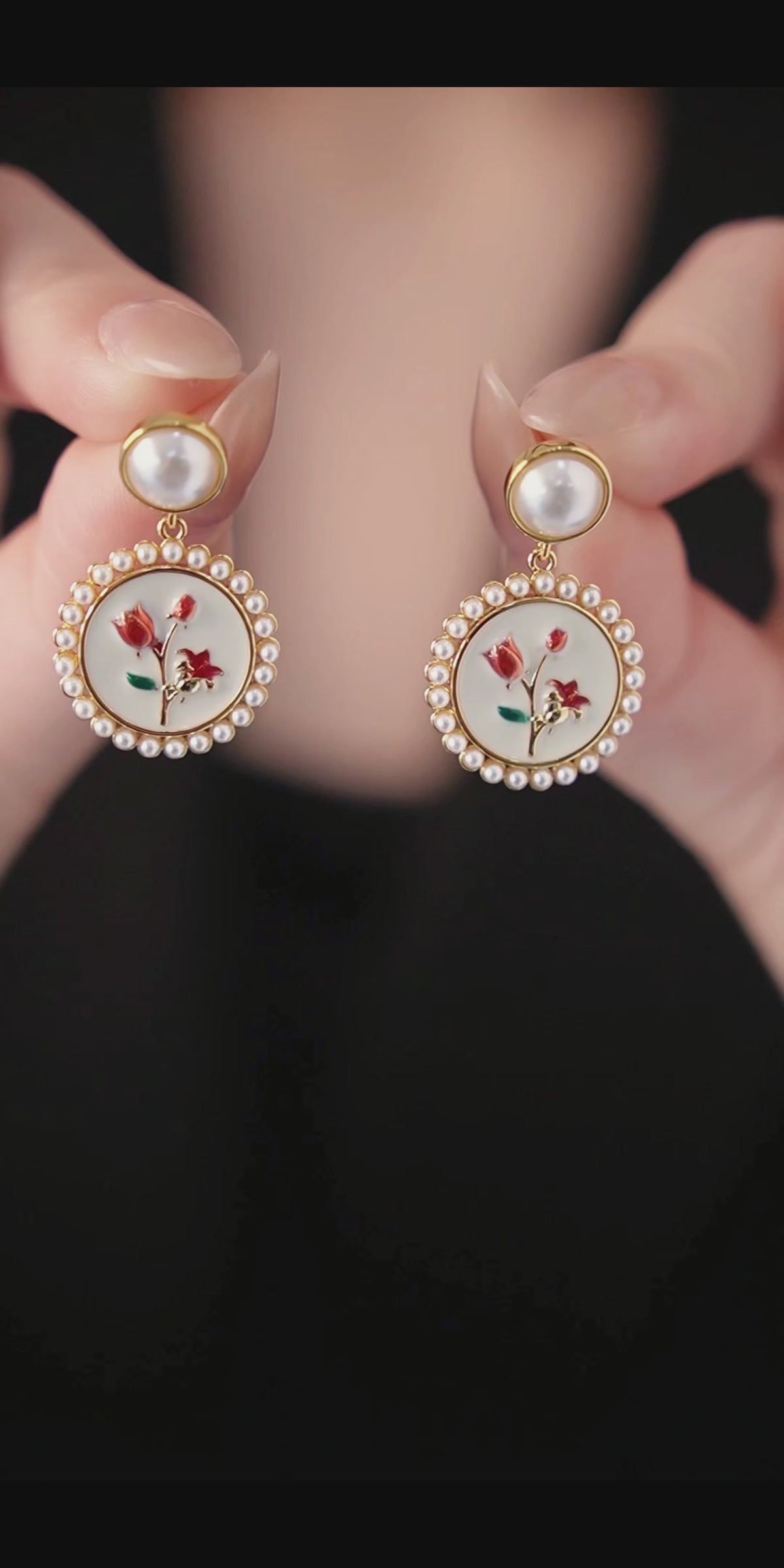 Rosalie Pearl Earrings