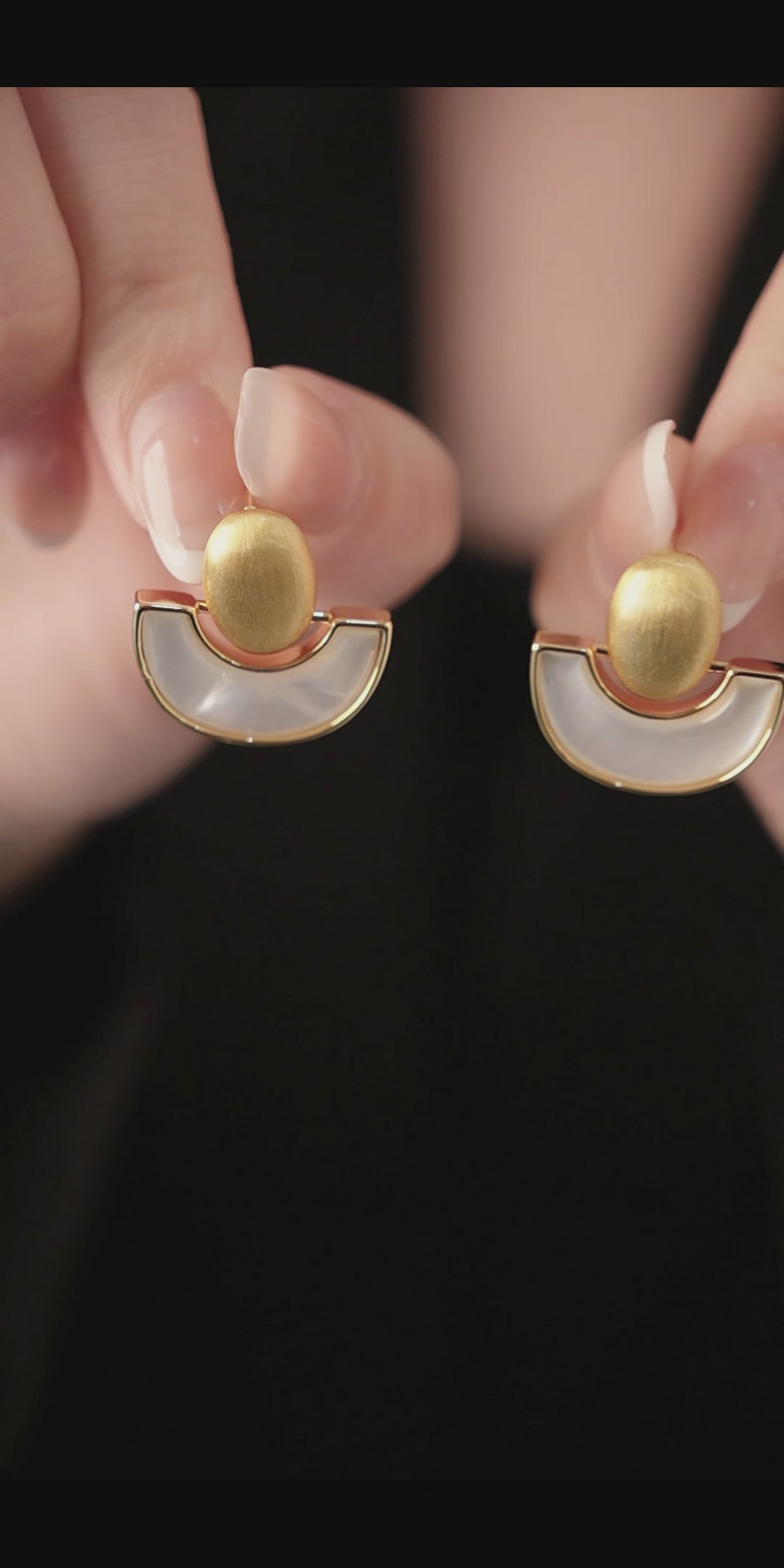 Ivory Eclipse Earrings