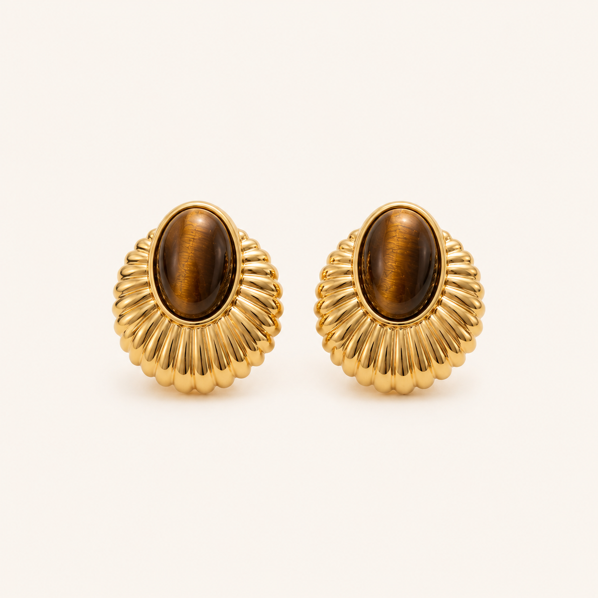 Solis Tiger Eye Earrings